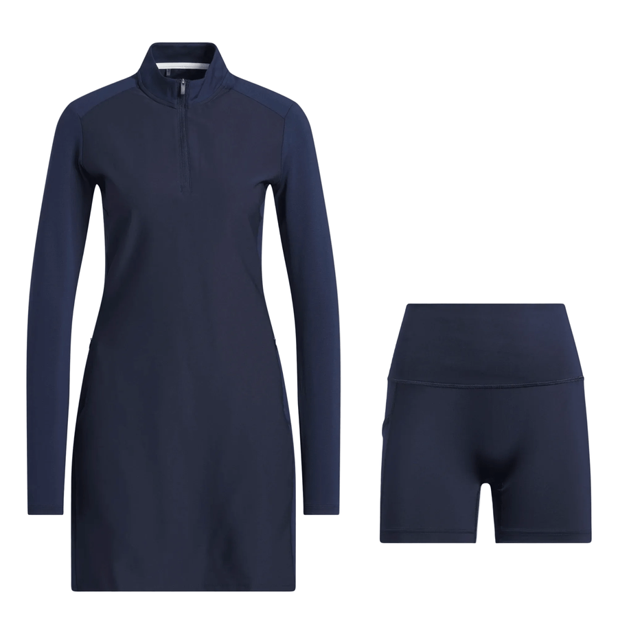 Adidas Ultimate Long Sleeve Golf Dress - Navy