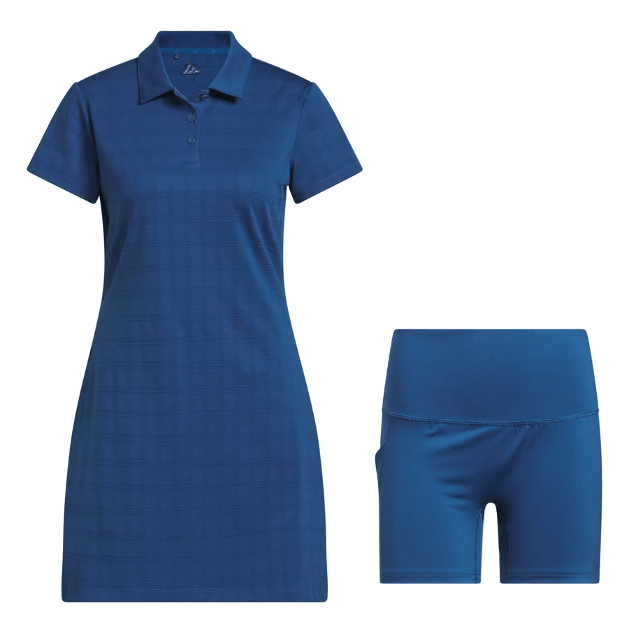 Adidas Ultimate365+ Jacquard Golf Dress- Blue