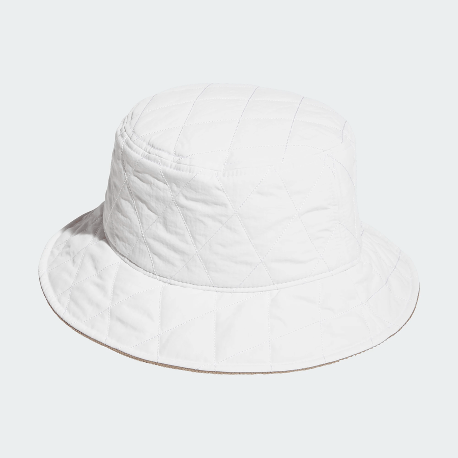 Adidas Ladies Quilted Bucket Hat - White