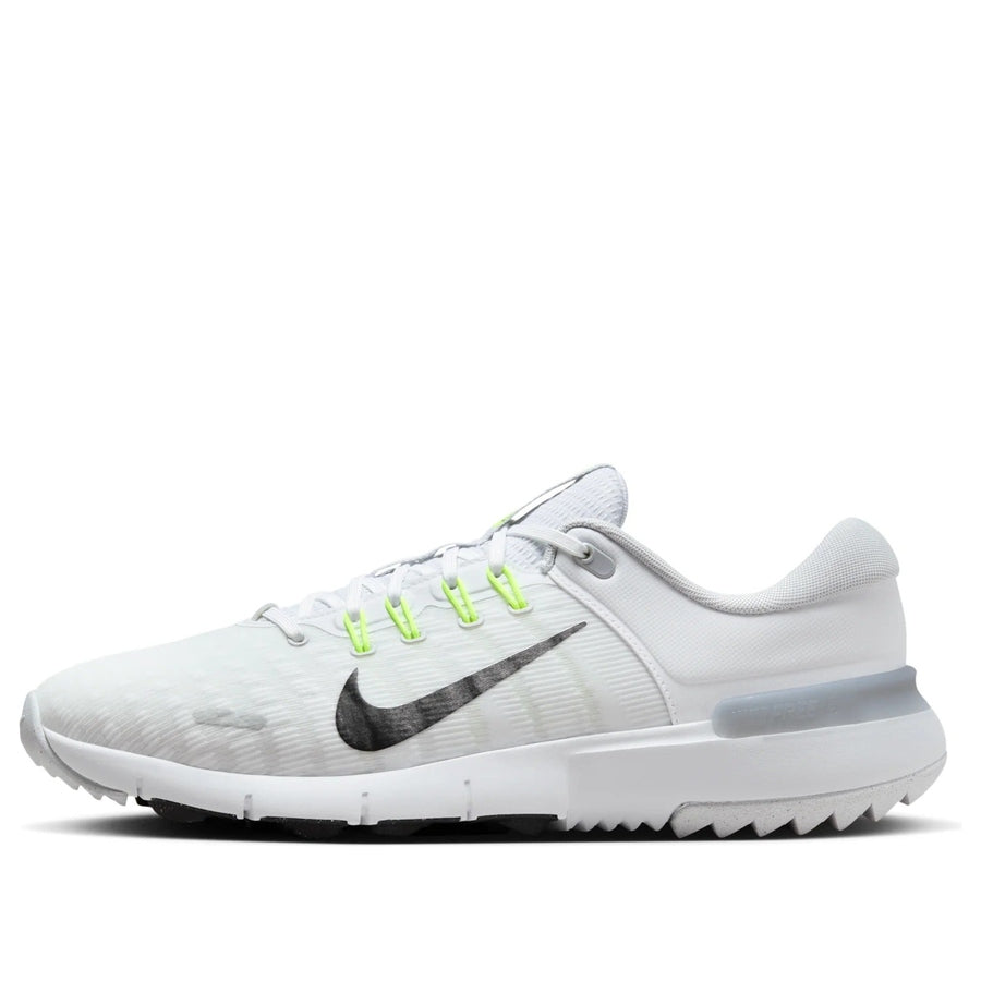 Nike Free Golf NN Wide Spikeless Golf Shoes - White/Silver