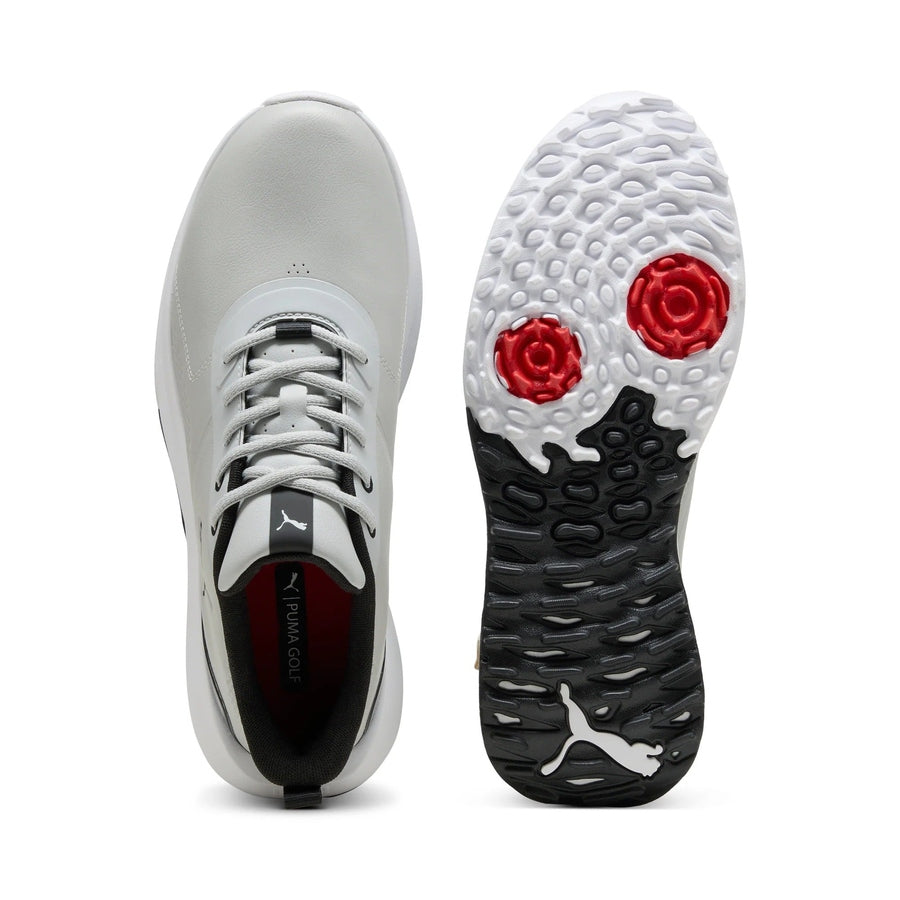 Puma Fusion Grip 6 Evo Spikeless Golf Shoes - Ash Gray/Black