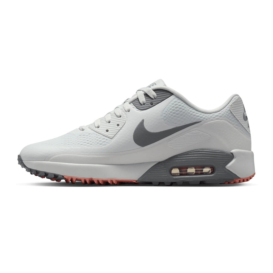 Nike Air Max 90 G Spikeless Golf Shoes - Grey/Pink