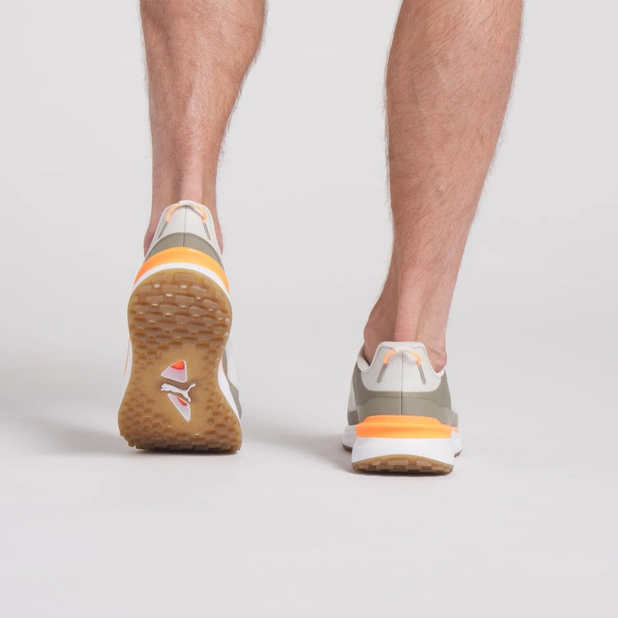 Puma Ignite Elevate X Spikeless Golf Shoes - Grey/Orange
