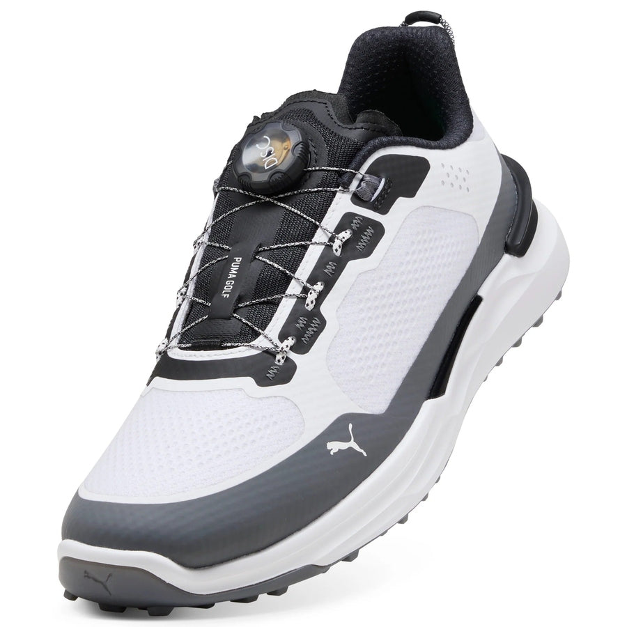 Puma Ignite Elevate 2 Disc Spikeless Golf Shoes - White/Gray