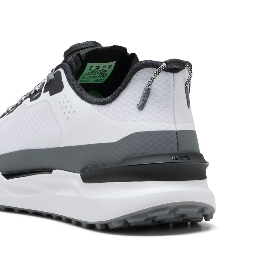 Puma Ignite Elevate 2 Disc Spikeless Golf Shoes - White/Gray