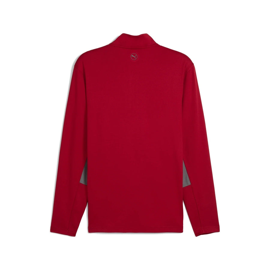 Puma Pure 2.0 1/4 Zip Golf Pullover - Red