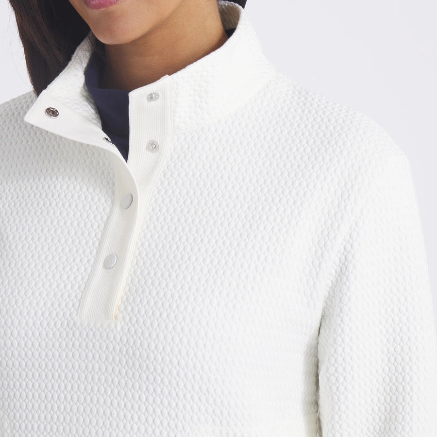 Puma Ladies Boulder 1/2 Snap Pullover - White