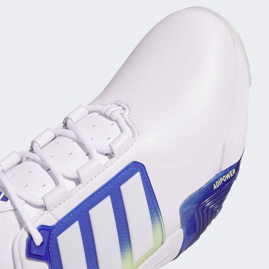 Adidas Adipower 26 chaussures de golf sans crampons - Blanc/Bleu/Vert