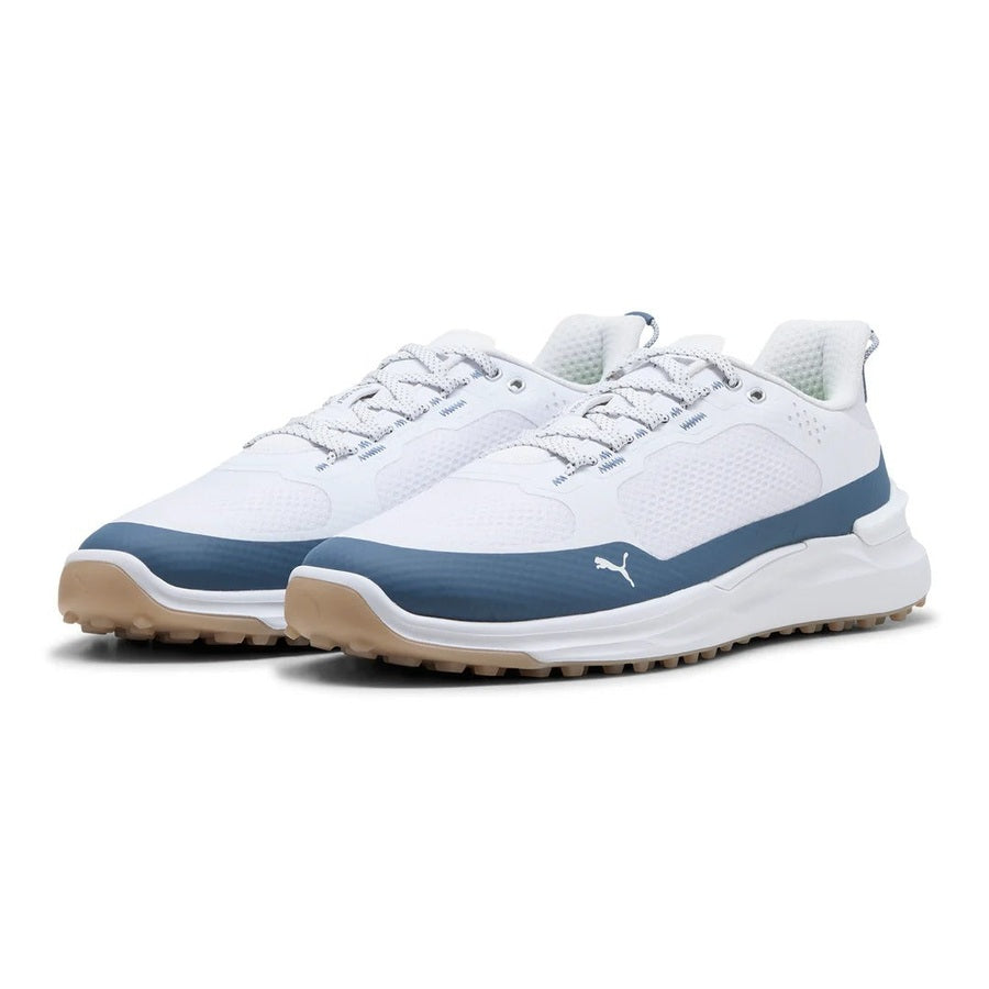 Puma Ignite Elevate X Spikeless Golf Shoes - White/Indigo