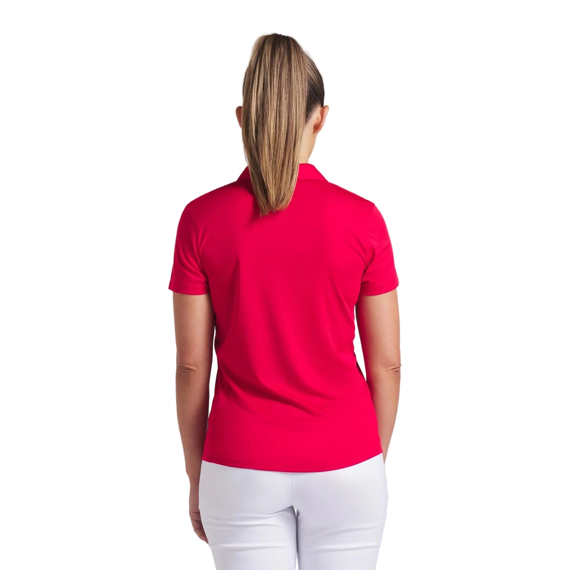 Puma Ladies Pure 2.0 Short Sleeve Polo - Red