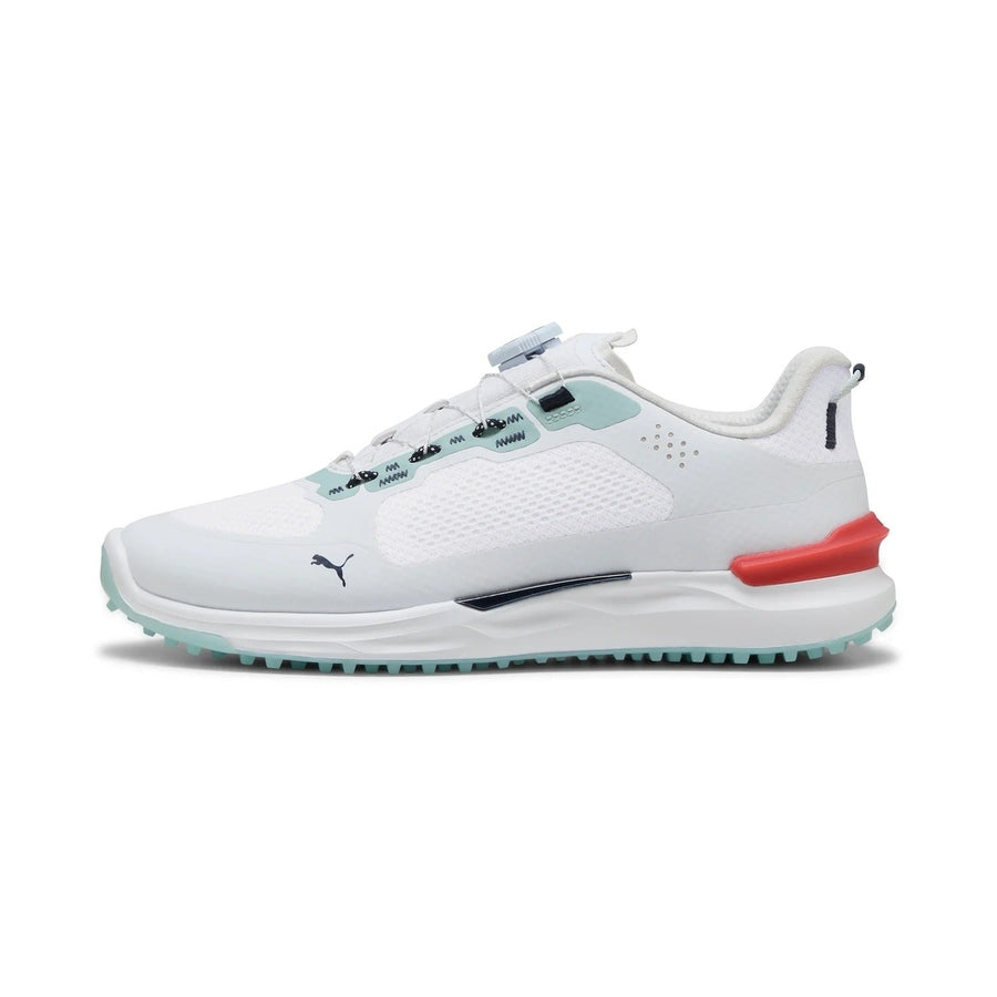 Puma Ignite Elevate 2 Disc Spikeless Golf Shoes - White/Mint