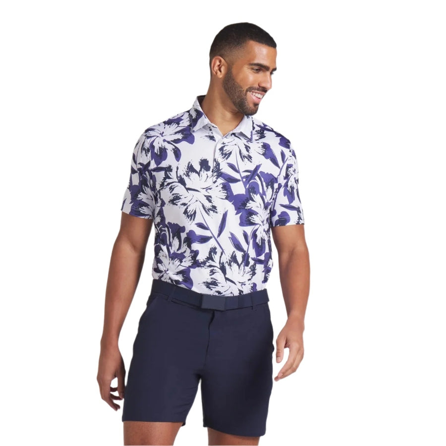 Puma MATTR Broken Flower Golf Polo - White