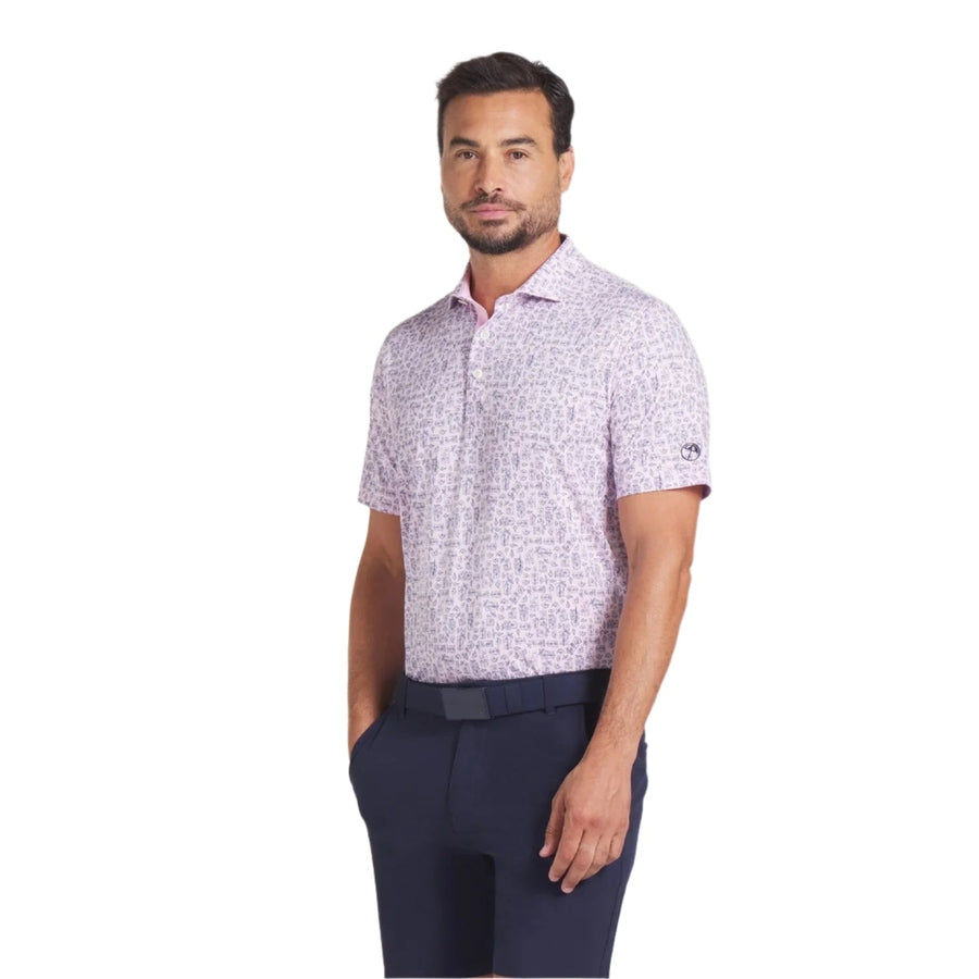 Puma Golf X AP Sketch Polo - Pink