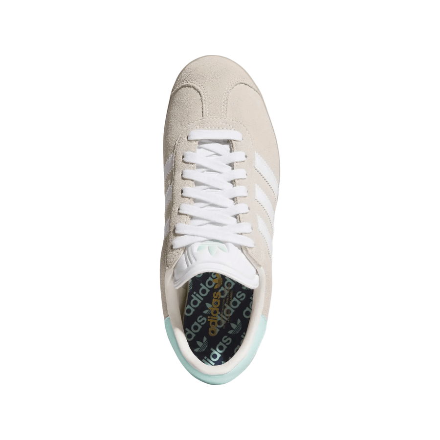 Adidas Ladies Gazelle Spikeless Golf Shoes - Beige/Mint