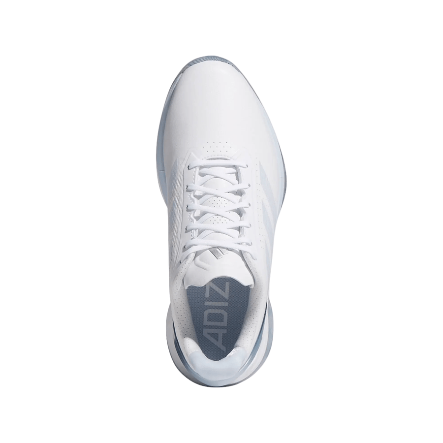 Adidas Ladies Adizero ZG Spikeless Golf Shoes - White/Blue