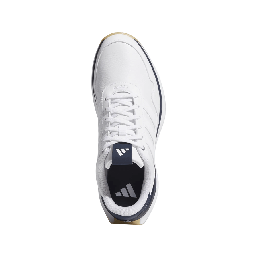 Adidas S2G 26 Leather Spikeless Golf Shoes - White/Navy