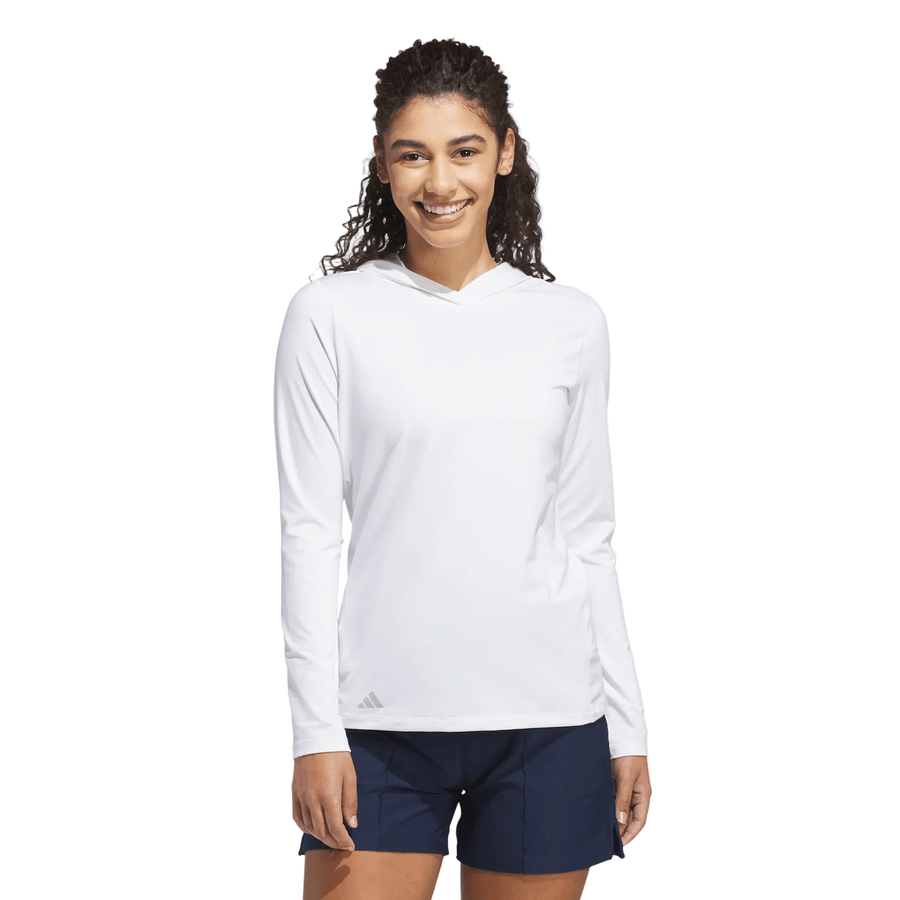 Adidas Ladies Performance Hoodie - White