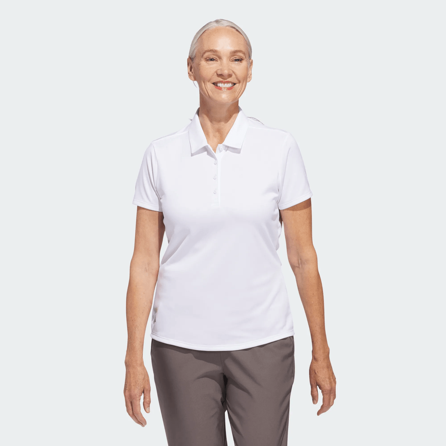 Adidas Polo de golf femme uni à manches courtes Performance