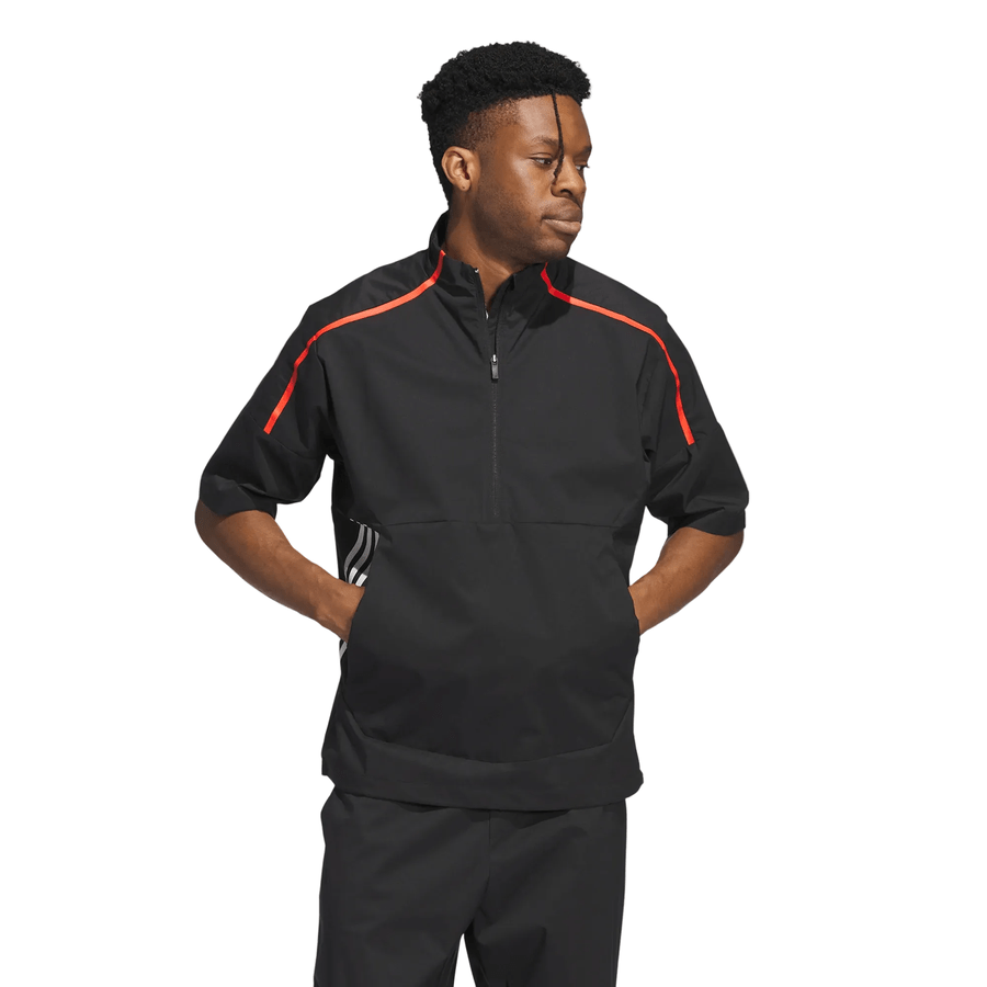 Adidas Core Provisional Short-Sleeve 1/2-Zip Jacket - Black