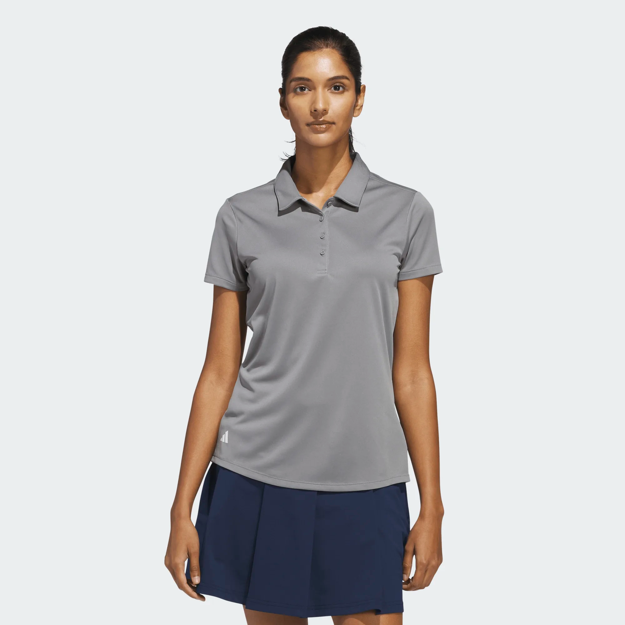 Adidas Ladies Solid Performance Short Sleeve Golf Polo