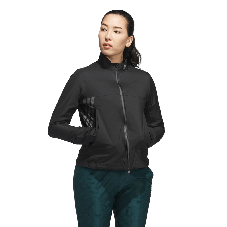 Adidas Ladies Ultimate365 Tour Climaproof+ Full-Zip Golf Jacket - Black