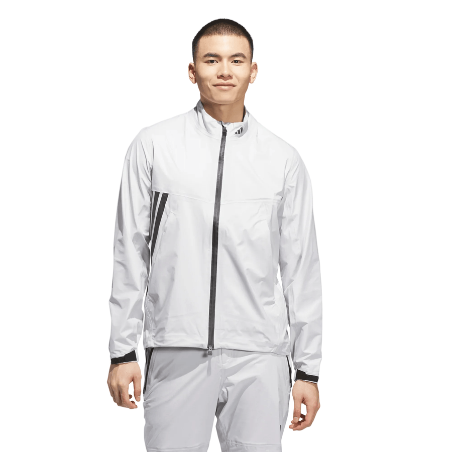 Adidas Climaproof+ Full-Zip Golf Rain Jacket - Grey