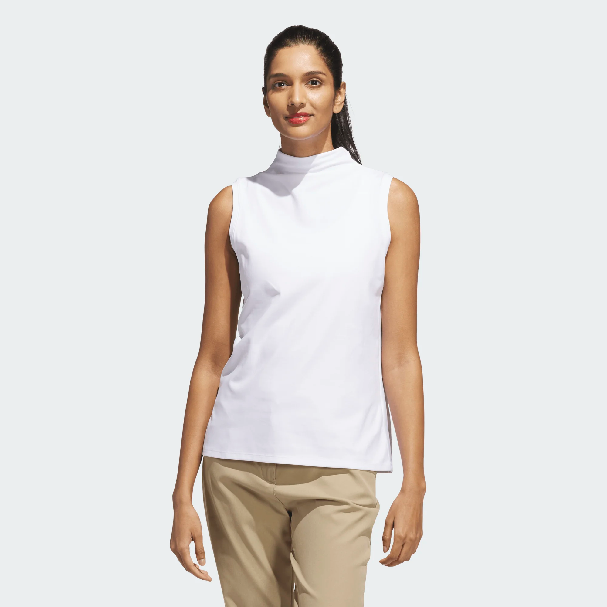 Adidas Ladies Ultimate365 Butterspun Sleeveless Mock Neck Top
