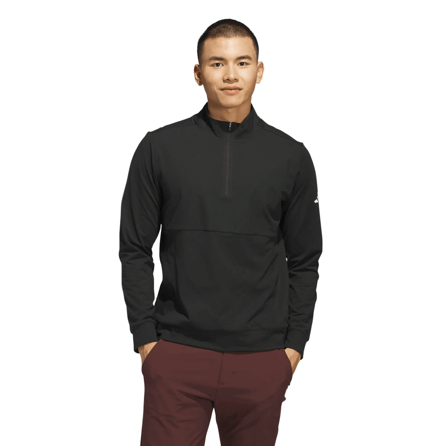 Adidas Ultimate365 Tour Quarter-Zip Golf Pullover - Black
