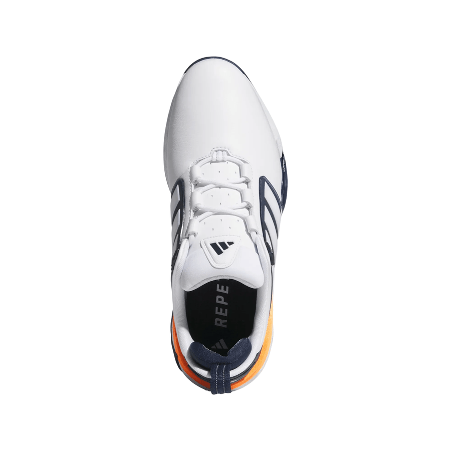 Adidas Adipower 26 Golf Shoes - White/Navy/Orange