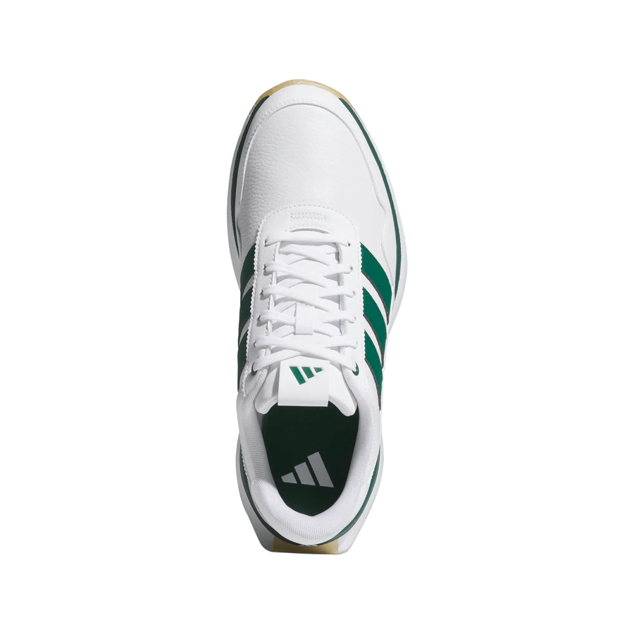 Adidas S2G 26 Leather Spikeless Golf Shoes - White/Green