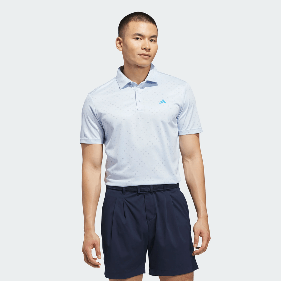 Adidas Performance Textured Print Polo Shirt