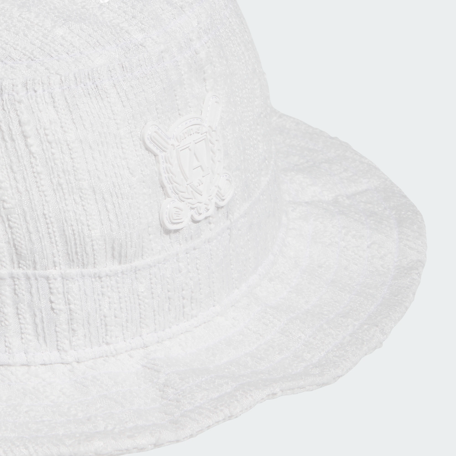 Adidas Ladies Boucle Bucket Hat - White