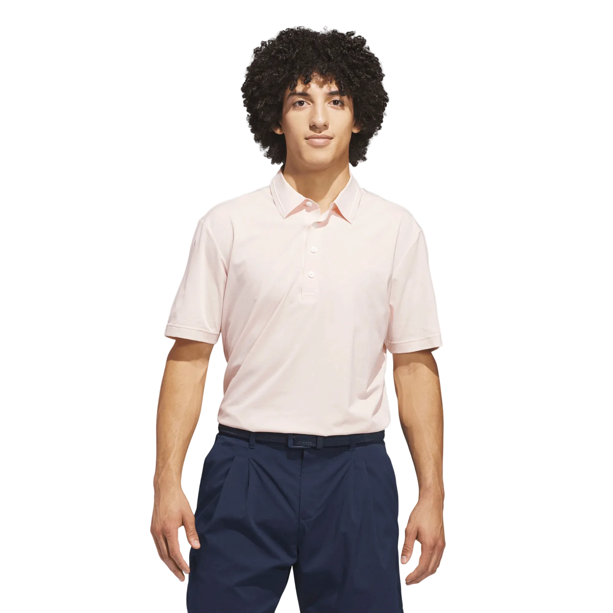 Adidas Ultimate365 Twistknit Tour Polo Shirt - Pink