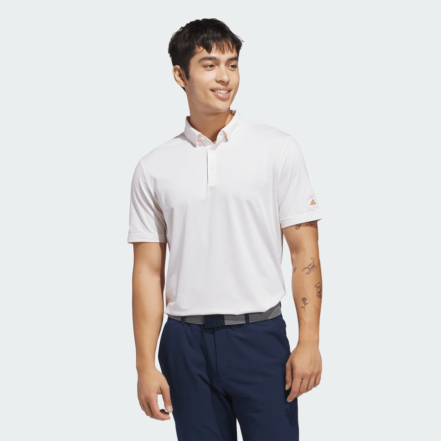 Adidas Ultimate365+ Pencil Stripe Climacool Polo Shirt