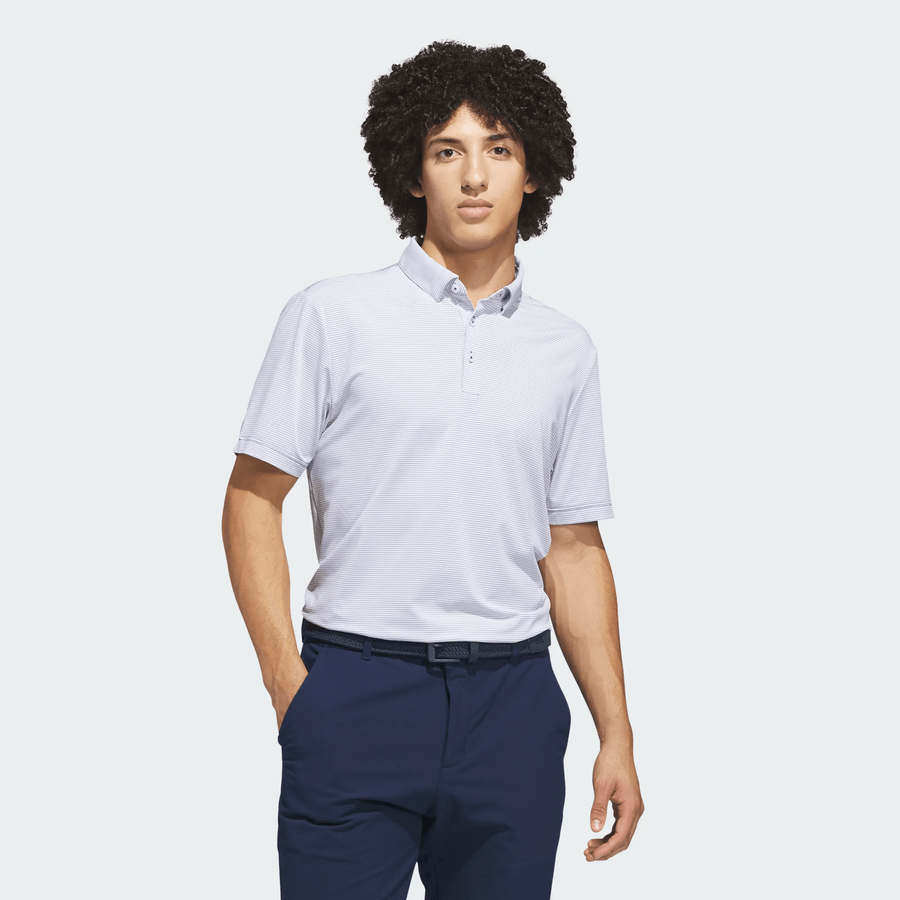 Adidas Ultimate365+ Pencil Stripe Climacool Polo Shirt
