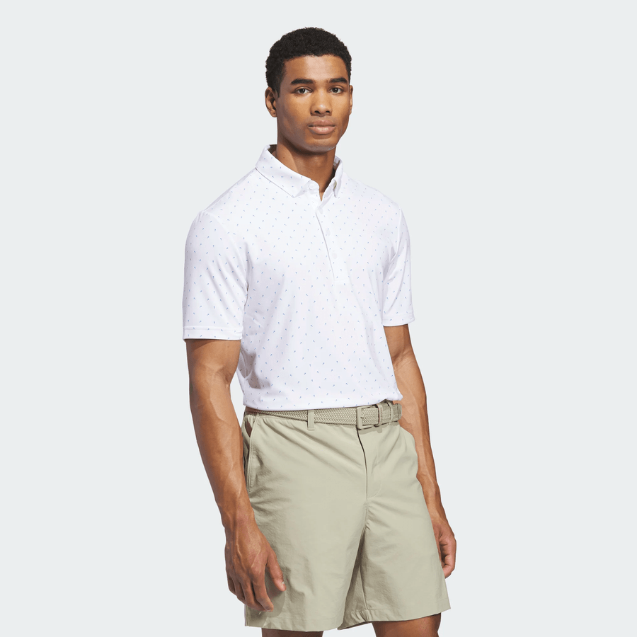 Adidas Ultimate365+ Micro Print Polo Shirt