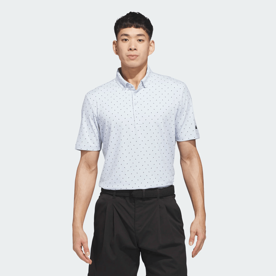 Adidas Ultimate365+ Micro Print Polo Shirt
