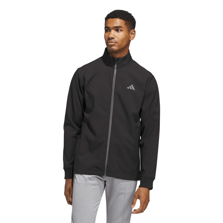 Adidas Ultimate365 Wind Textured Full-Zip Golf Jacket - Black