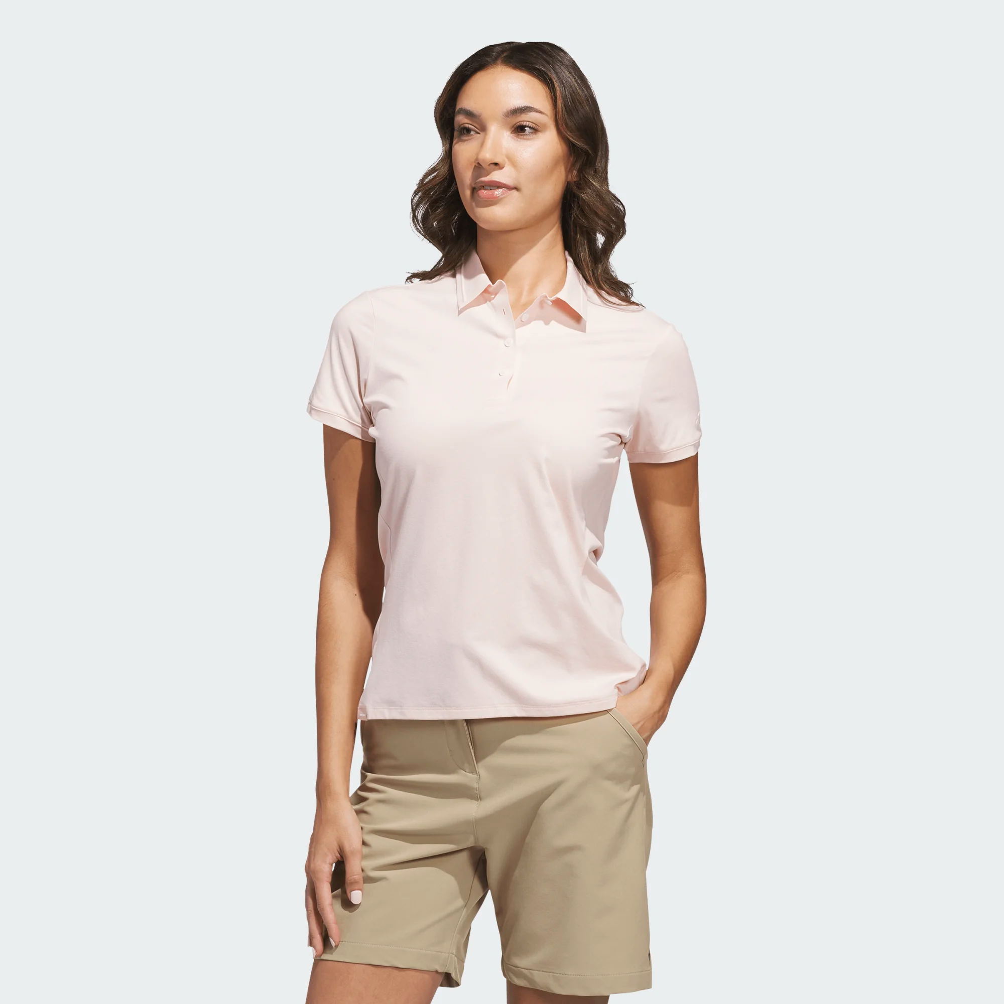 Adidas Ladies Ultimate365 Tour Twistknit Short Sleeve Polo