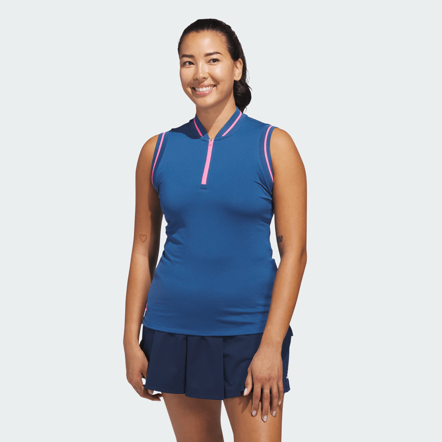 Adidas Ladies Ultimate365 Zip Polo