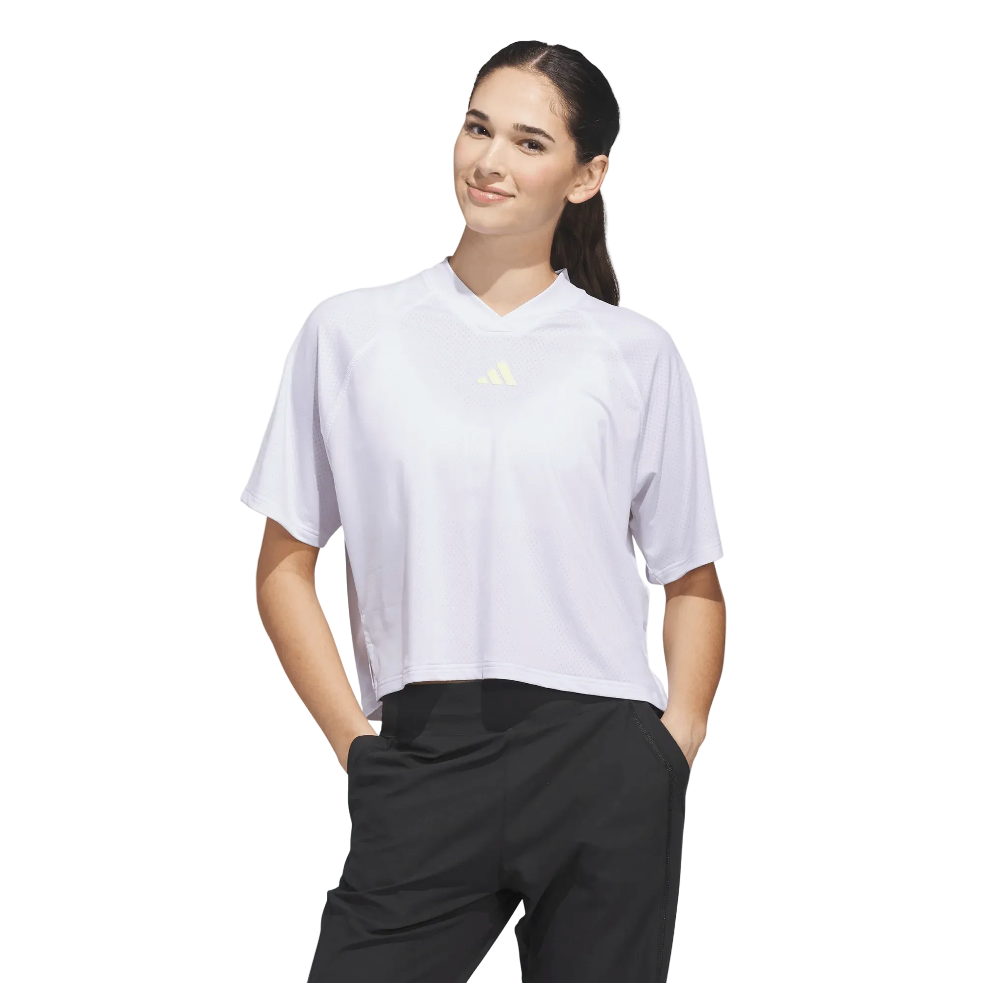 Haut à col V Climacool Beyond pour femme Adidas