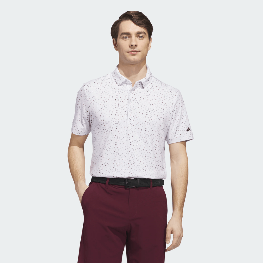 Adidas Ultimate365+ Climacool Butterspun Break Out Print Polo Shirt