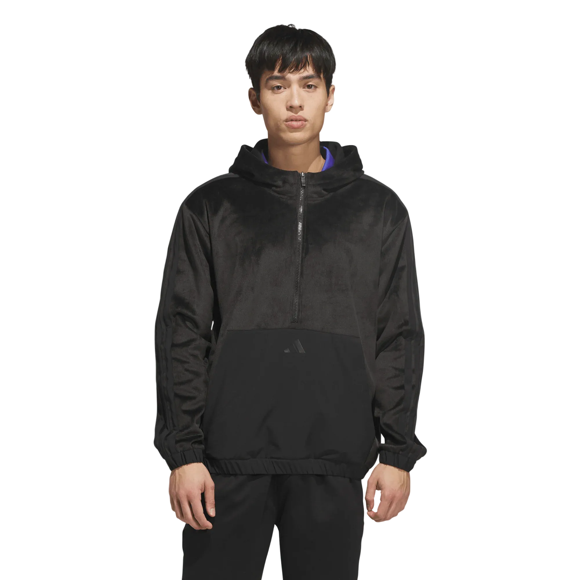 Adidas Beyond The Course Cozy Half-Zip Loose Fit Hoodie - Black