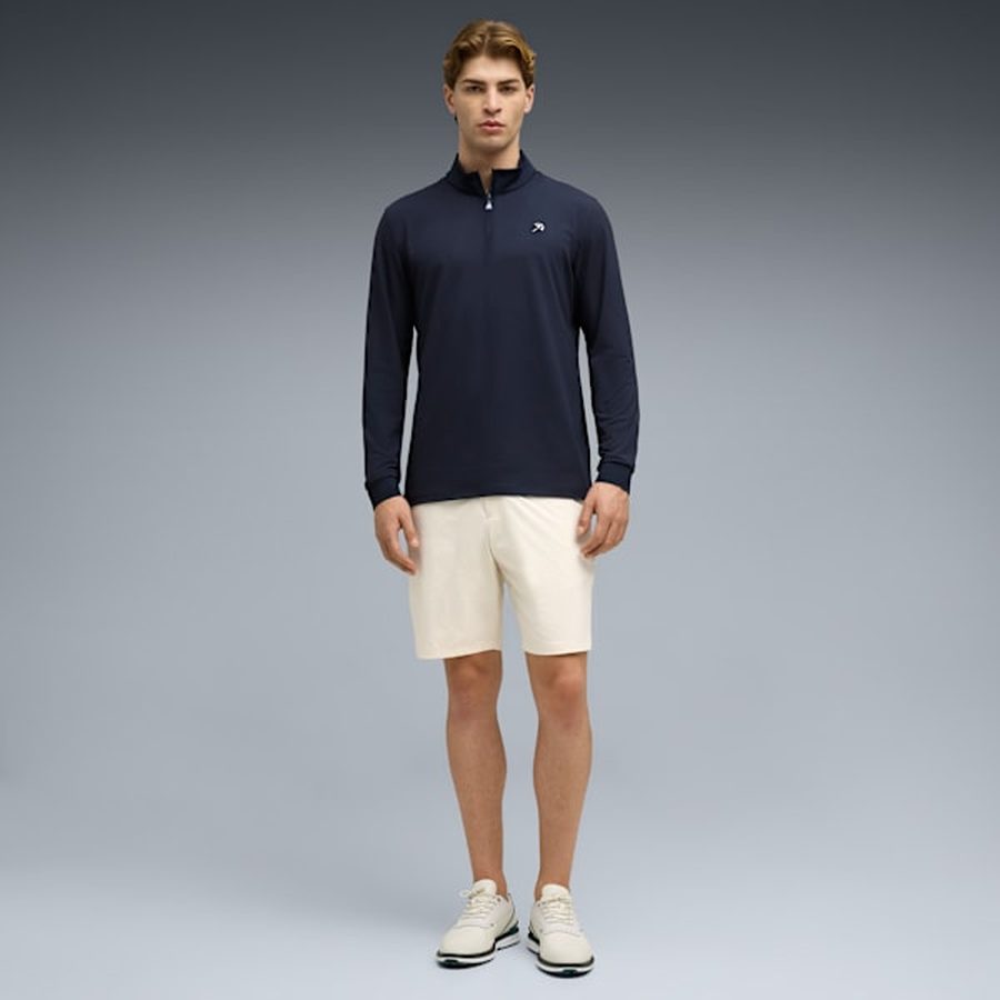 Puma x Arnold Palmer CLOUDSPUN 1/4 Zip Golf Jacket - Navy