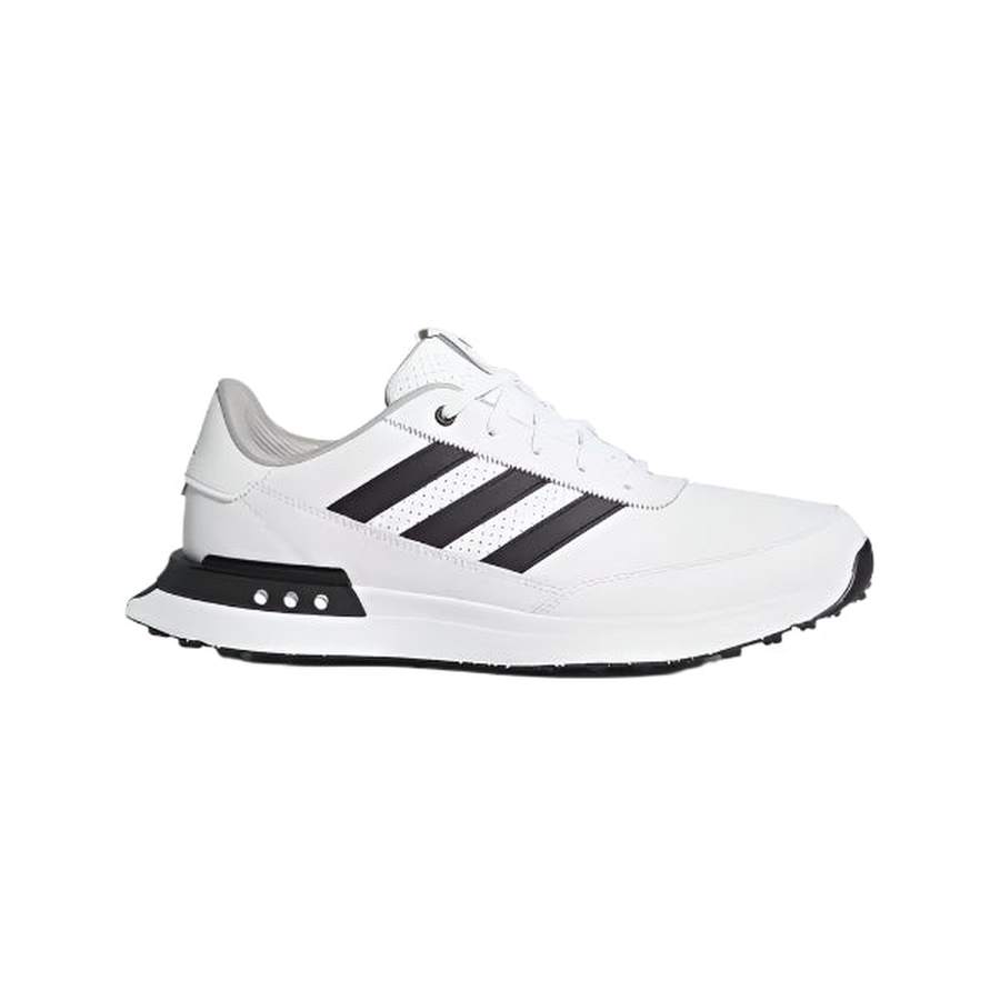 Adidas S2G 24 Leather Spikeless Golf Shoes - White/Black | Free S