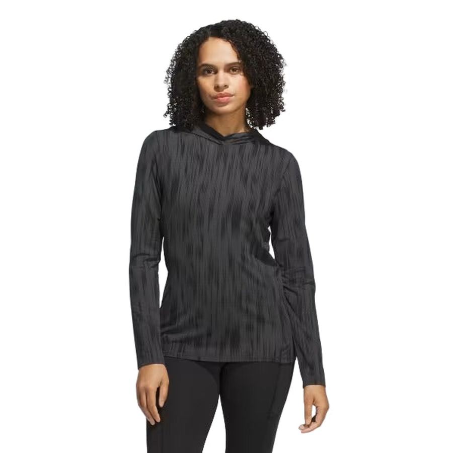 Adidas Ladies Ultimate365 Printed Hoodie - Grey