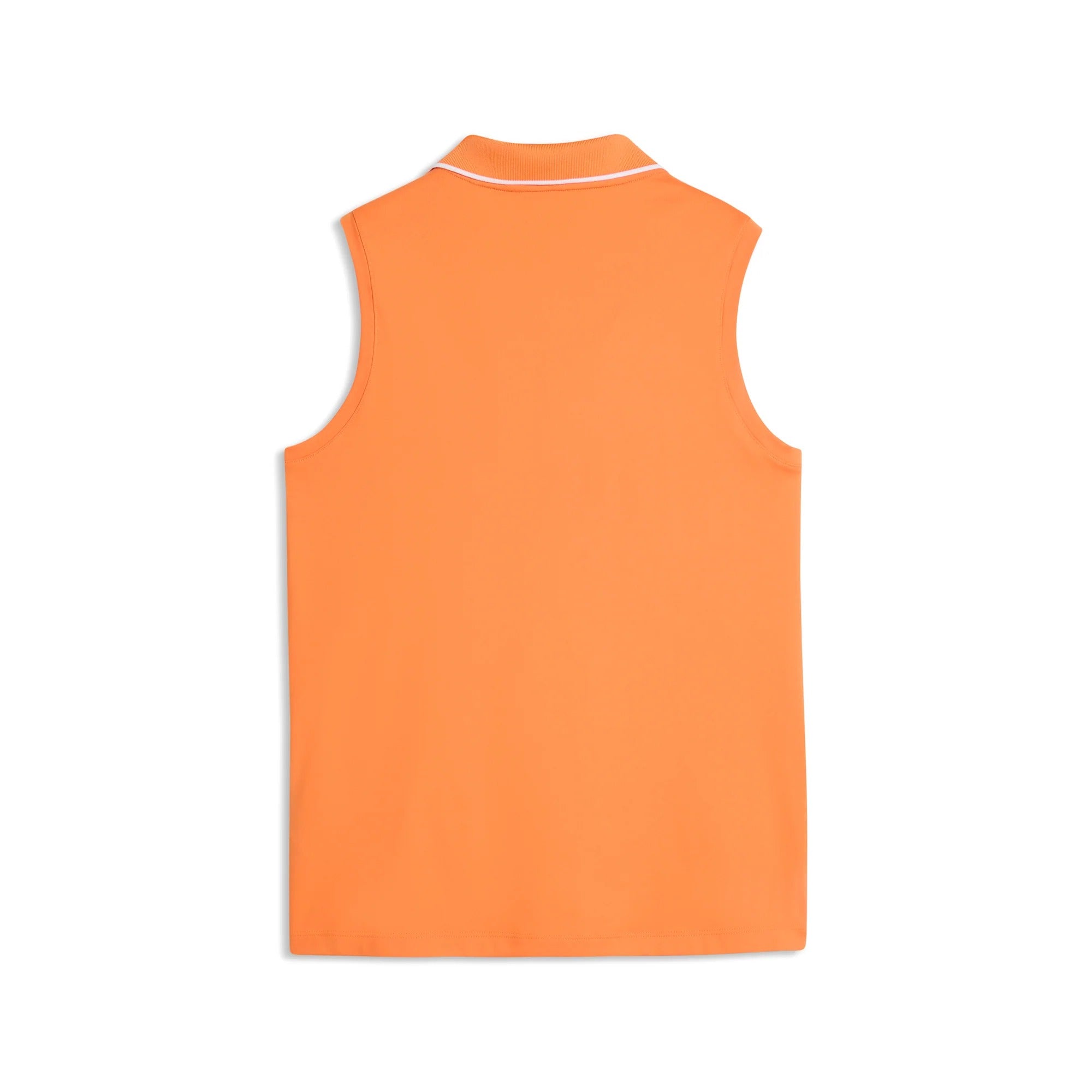 Puma Ladies CLOUDSPUN Essential Sleeveless Golf Polo - Orange