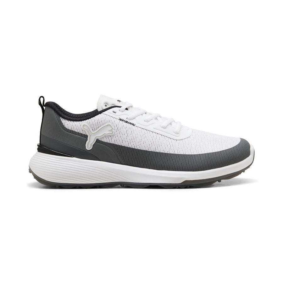 Puma Gruve Sport Spikeless Golf Shoes - White/Ash Gray