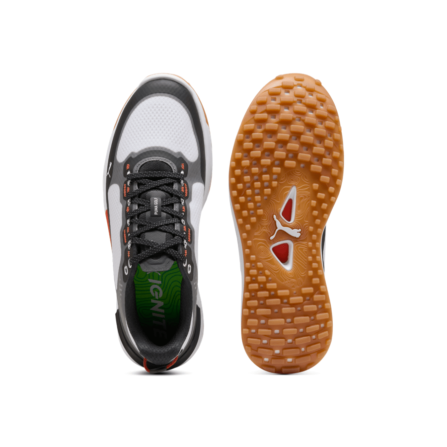 Puma Ignite Elevate X Chaussures de golf sans crampons - Blanc/Noir