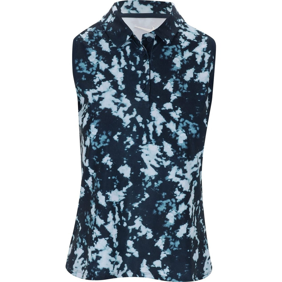 Nike Victory Ladies Dri-FIT Sleeveless Printed Golf Polo